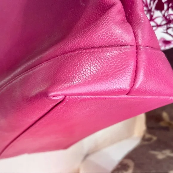 Chanel Raspberry Caviar Tote - Picture 8 of 14